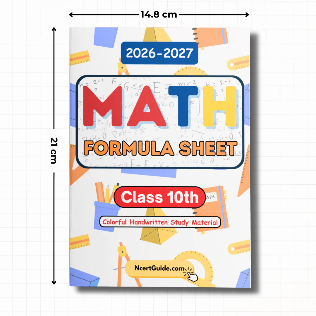 Class 10 Math Formula Sheet 2026-2027